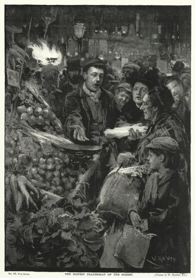 De eerlijke ambachtsman van de straat door William after Rainey